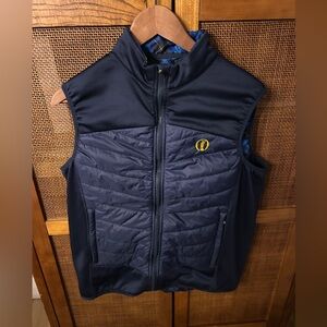 Tartan Therm Proquip Golf Vest Navy Blue Quilted Vest Gilet